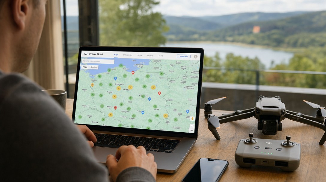 Czym jest gdziepolatac.pl? Mapa spotów, strefy i społeczność pilotów